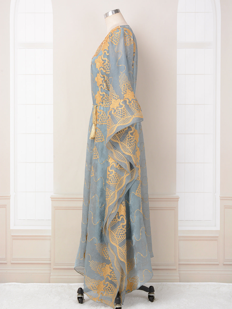 Women's Embroidered Sequin Two-piece Dress