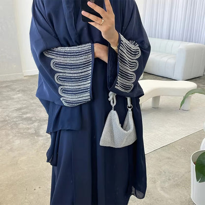 Elegant Beaded Cardigan Robe
