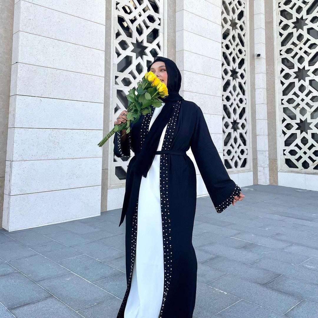 Women's Bubble Lace-up Robe Cardigan