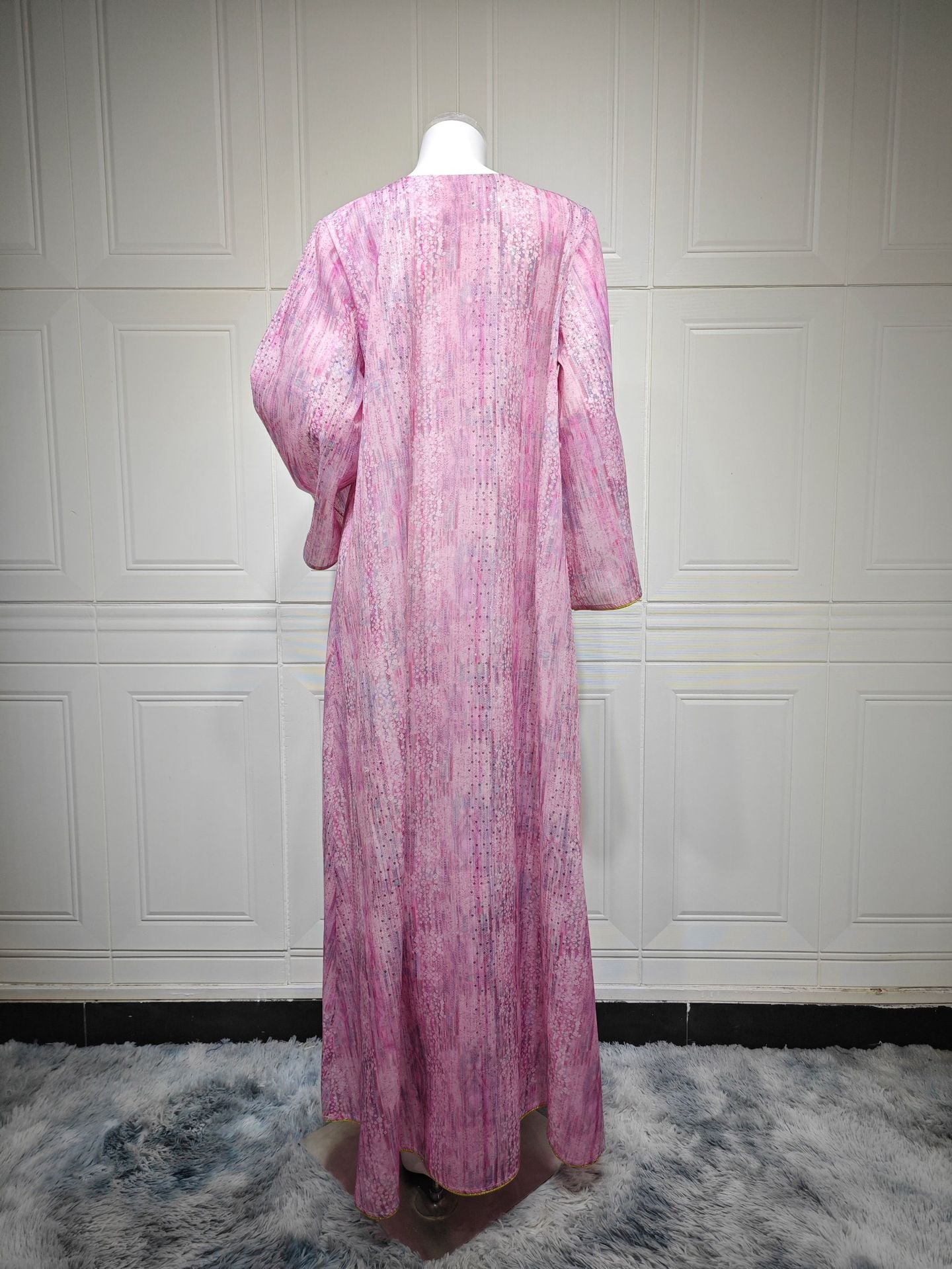 Women's Printed Beaded Embroidered Pullover Dress
