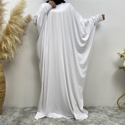 Bat Long Sleeve Casual Long Abaya Dress