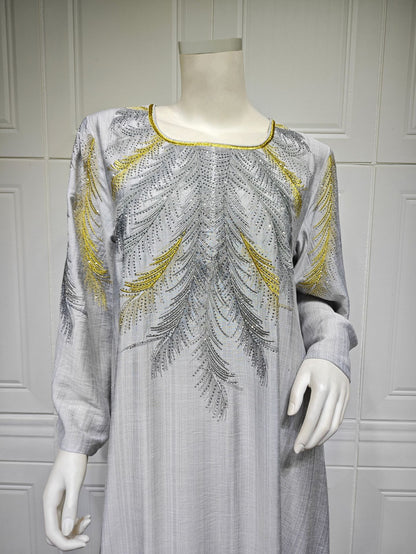 Women's Embroidered Hot Diamond Dress