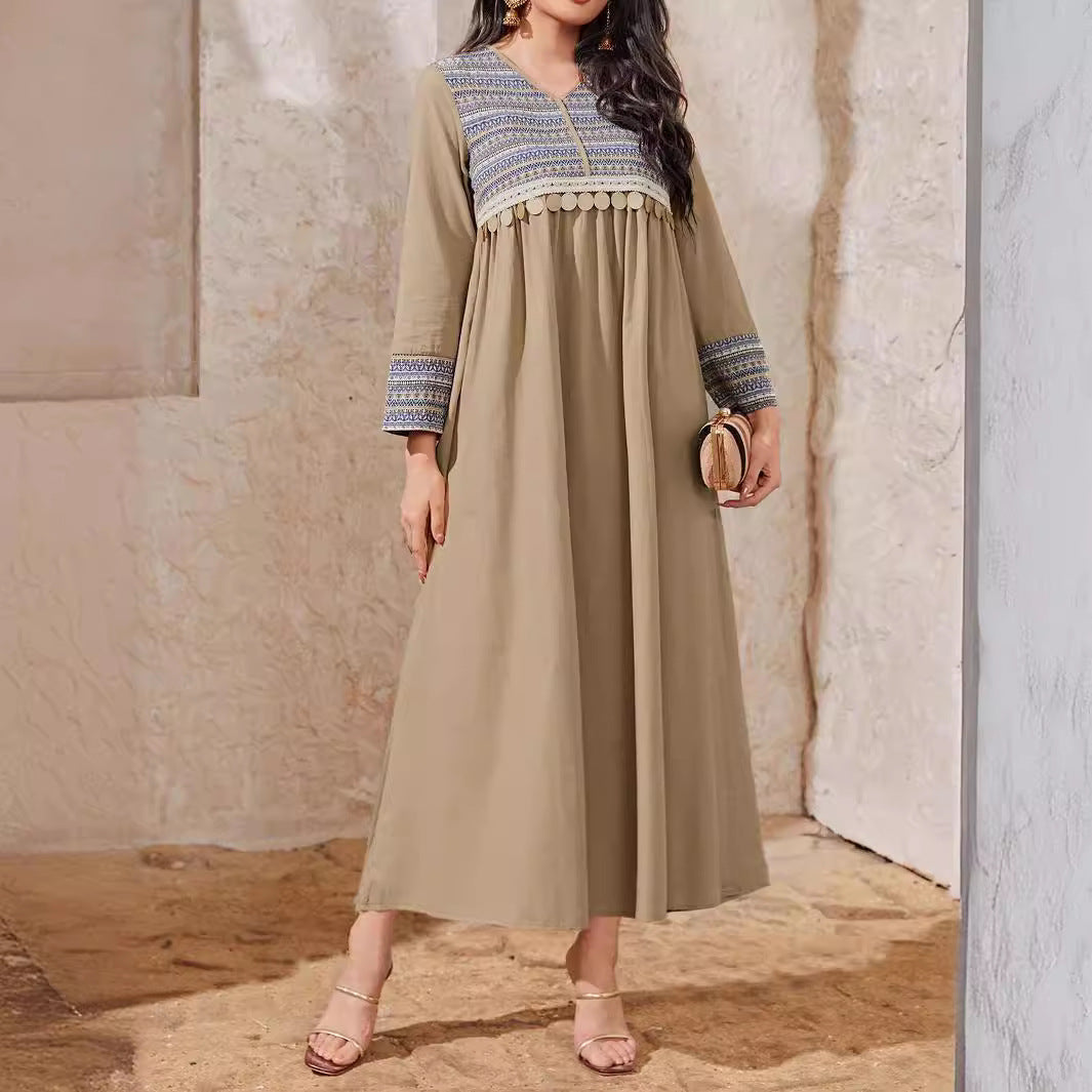 Women's Arabian Patchwork Dress