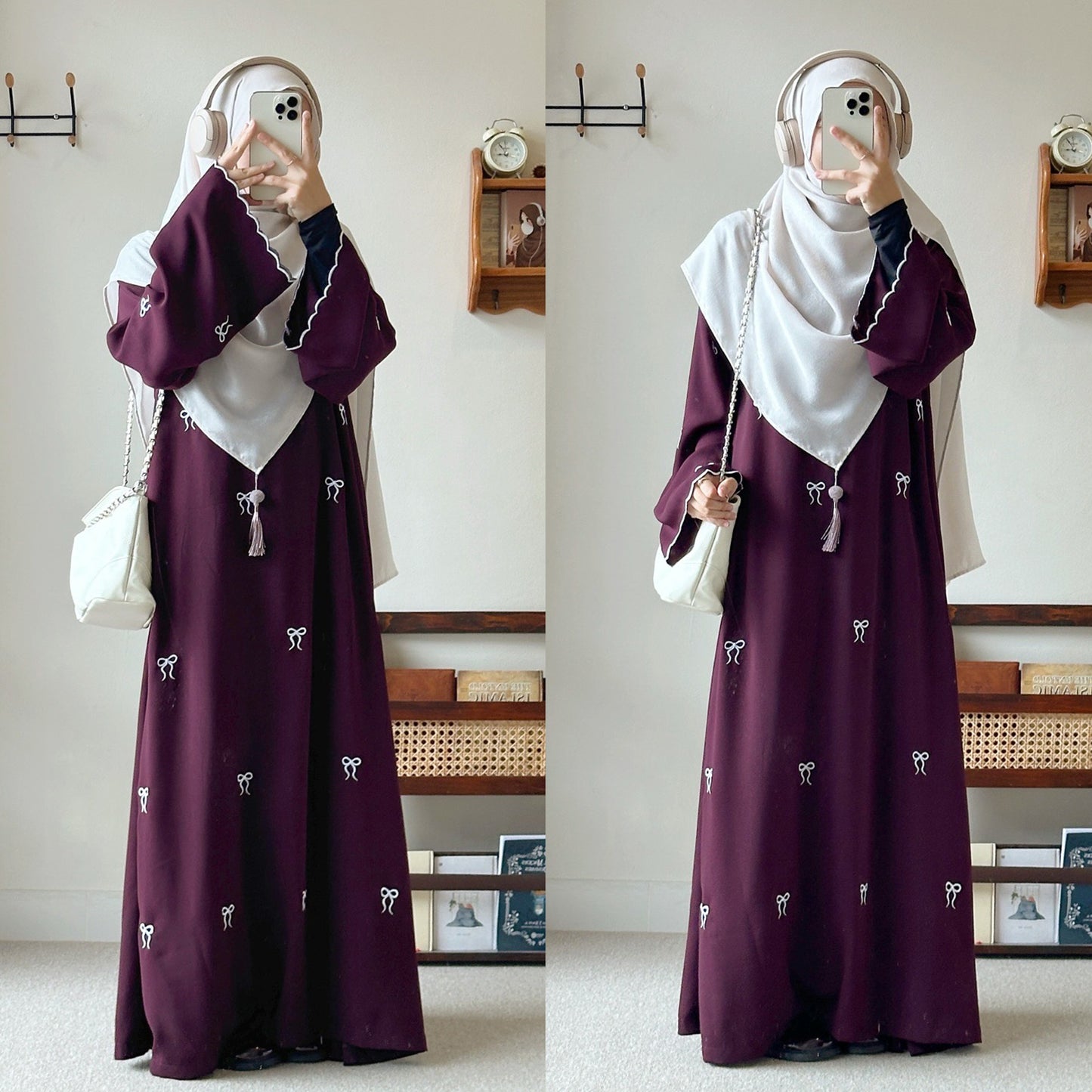 Women's Bow Embroidered Dress
