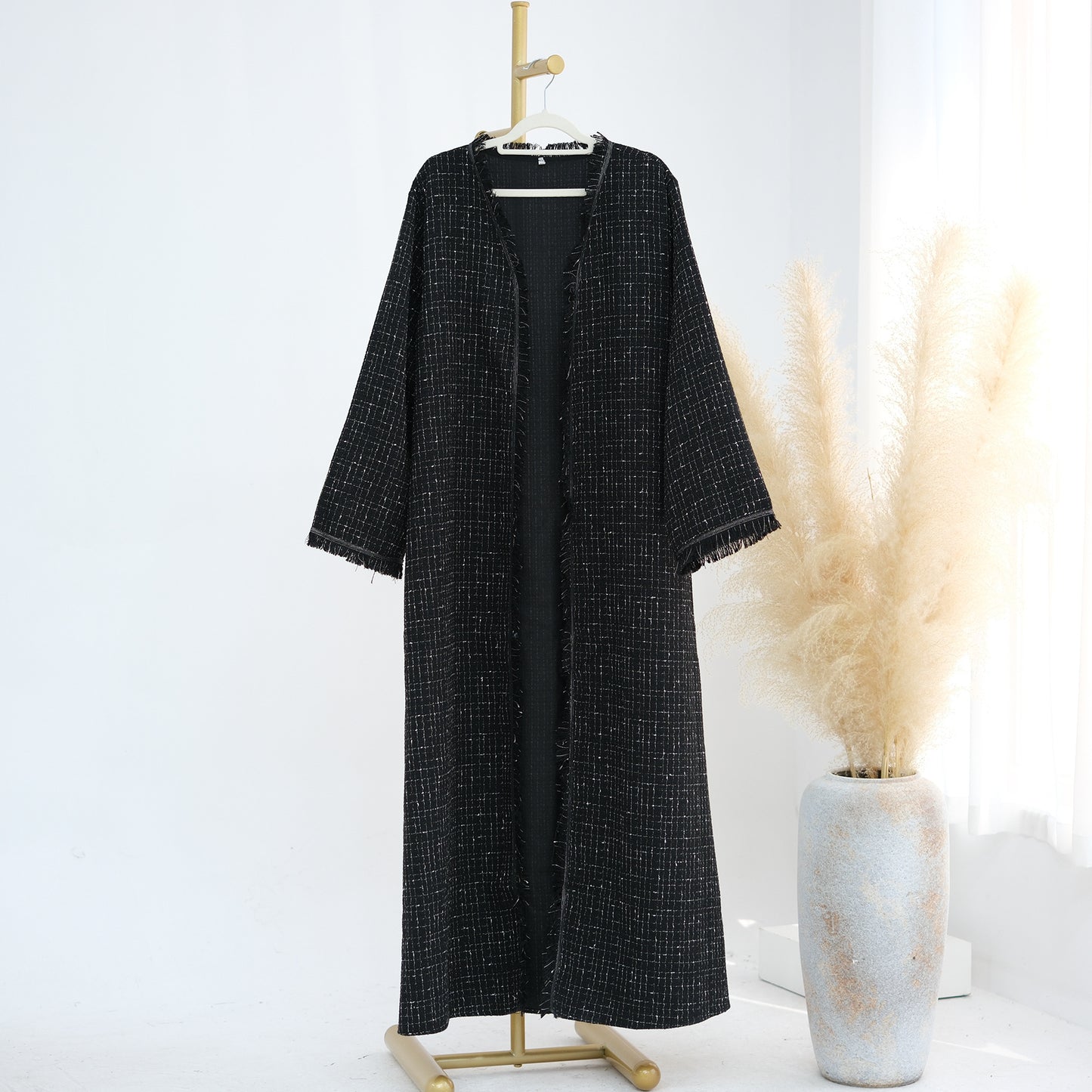 Women's Padded Cardigan Robe Dress