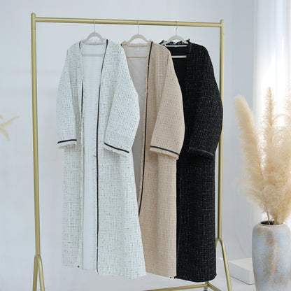 Women's Padded Cardigan Robe Dress
