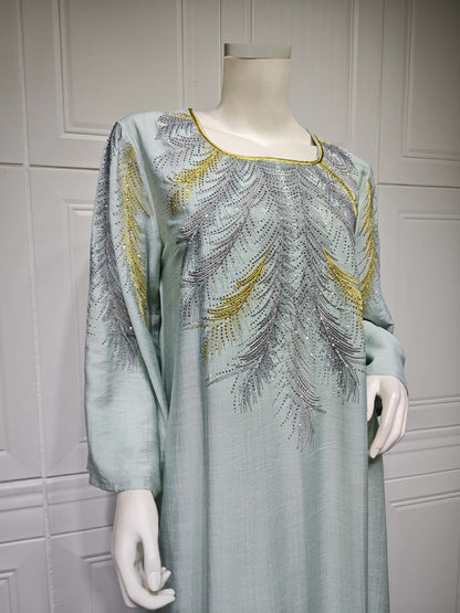 Women's Embroidered Hot Diamond Dress