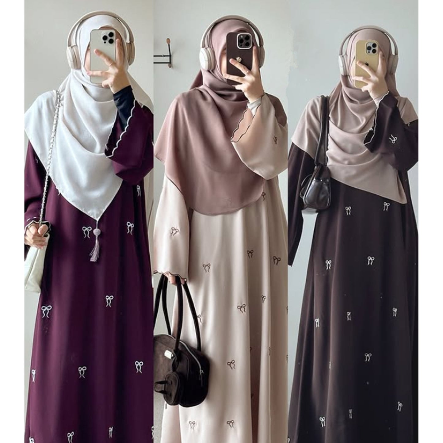 Women's Bow Embroidered Dress