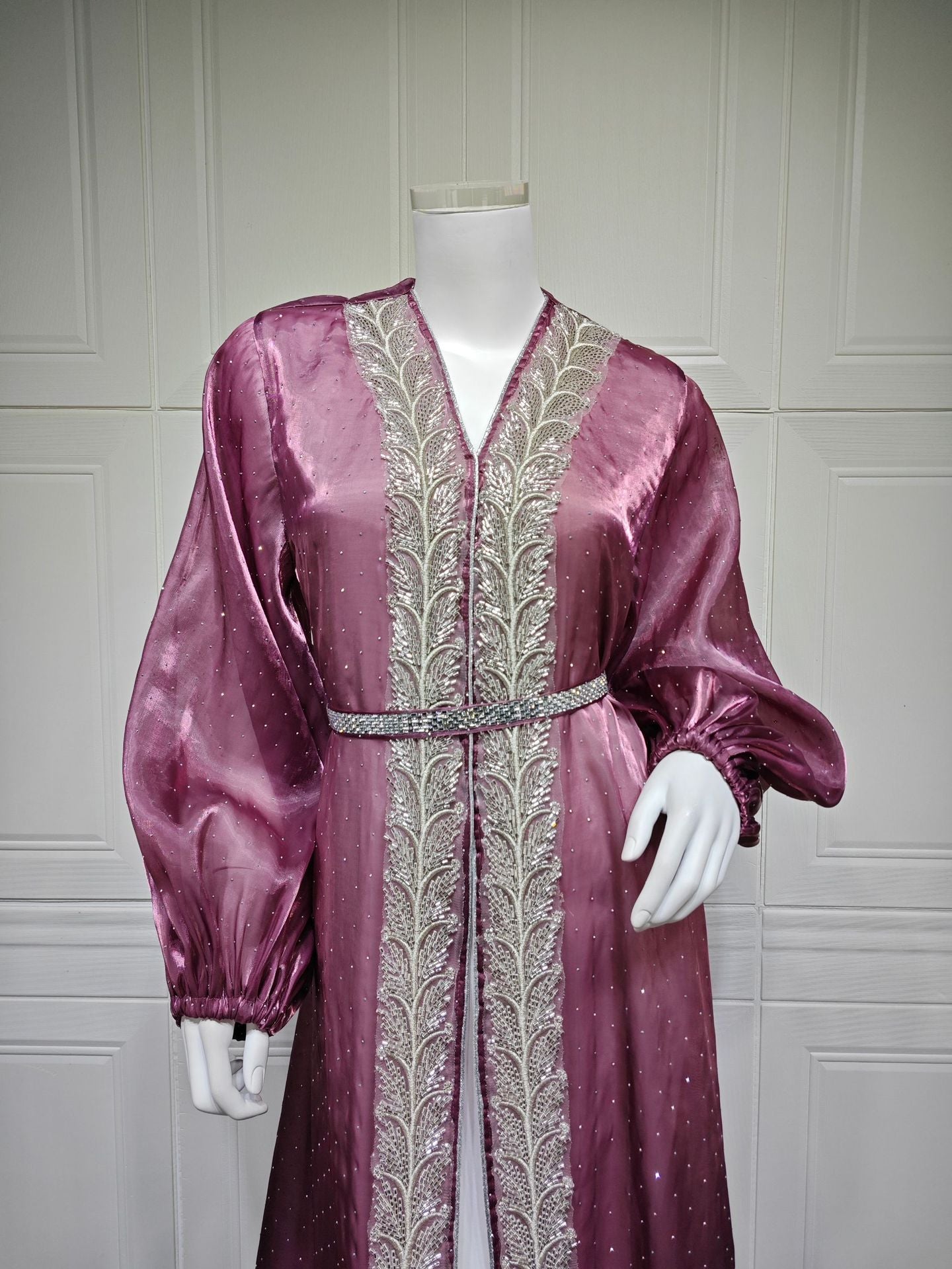 Women's Puff Sleeve Hot Diamond Three-piece Set