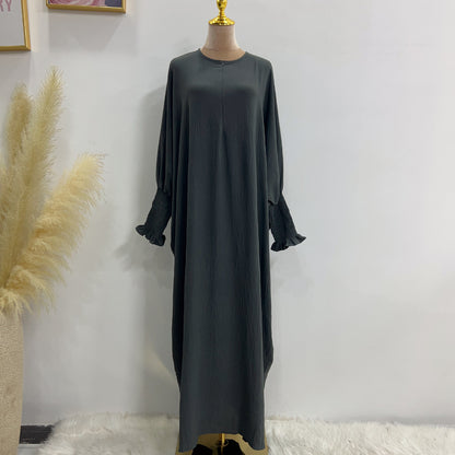 Plain Long Sleeve Bat Prayer Dress