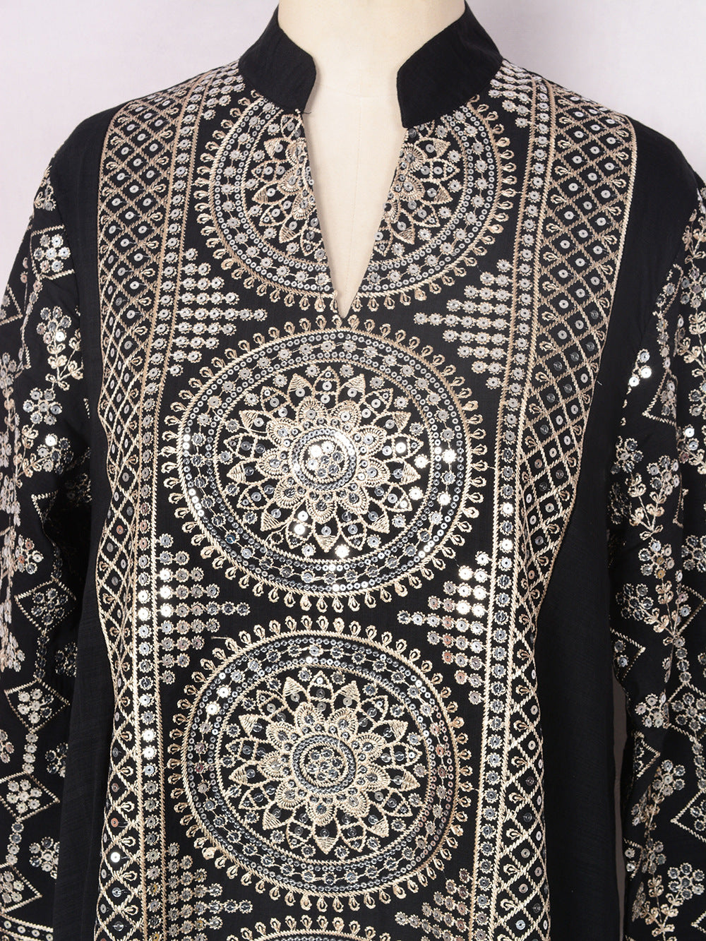Women's V-neck Ethnic Dress