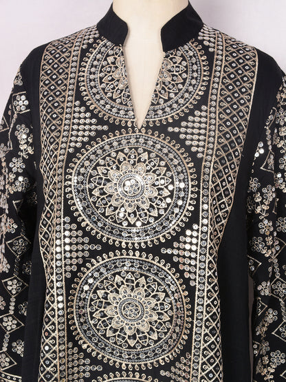 Women's V-neck Ethnic Dress