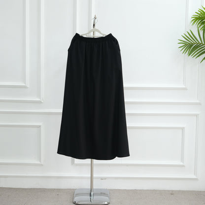 Elegant Asymmetric Top and A-Line Maxi Skirt Two-Piece Set