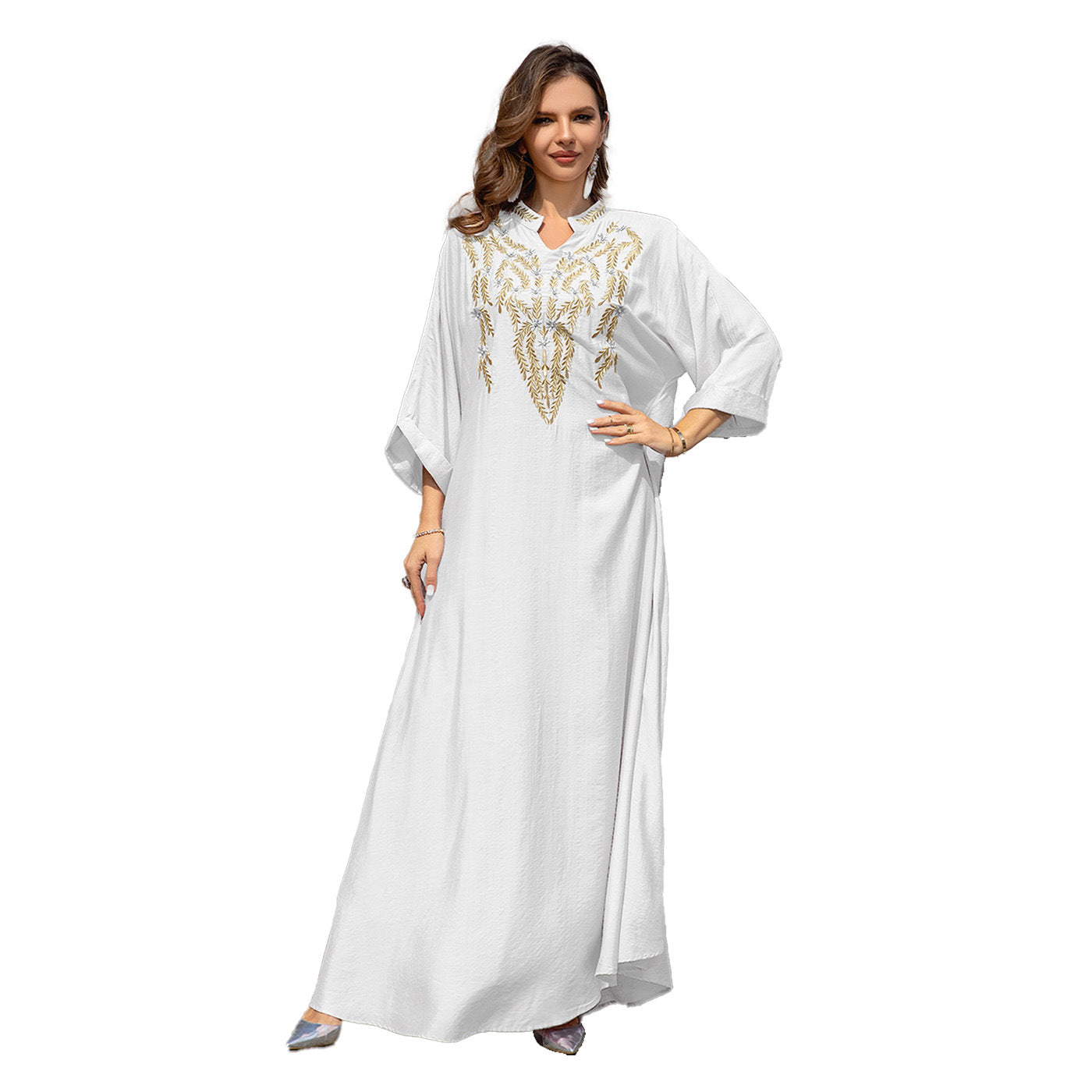 Women's Embroidered Abaya Dress