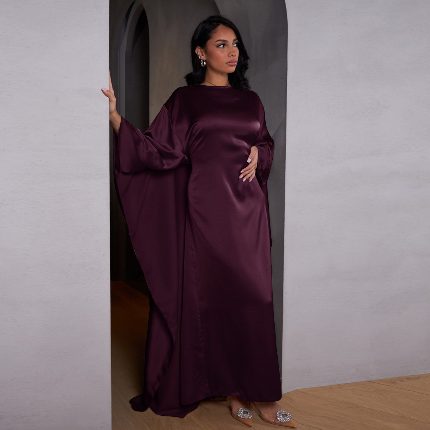 Women's Party High-density Stretch Satin Dress