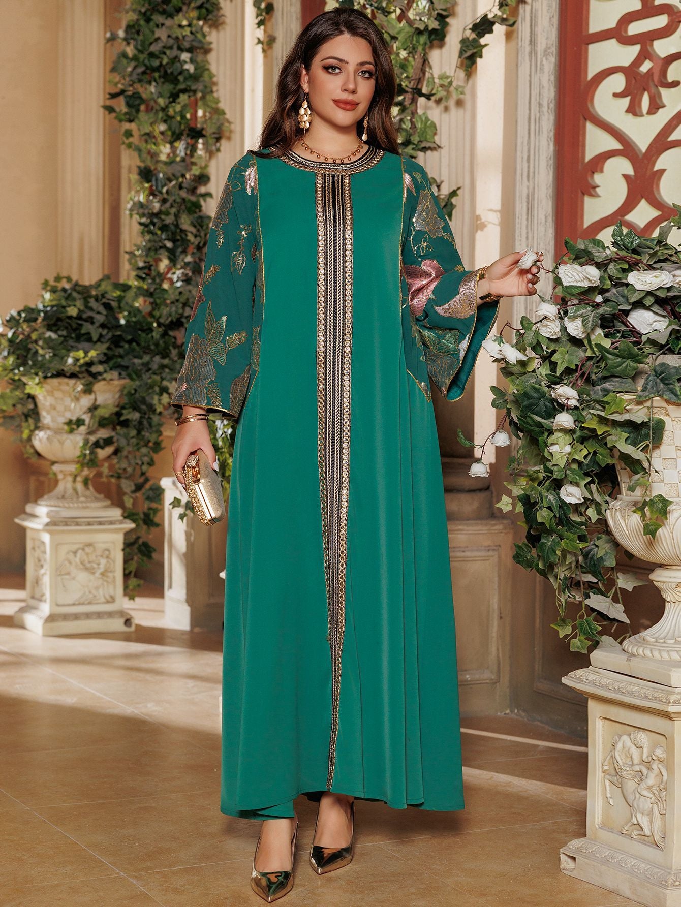 Elegant Long Sleeve Formal Dress