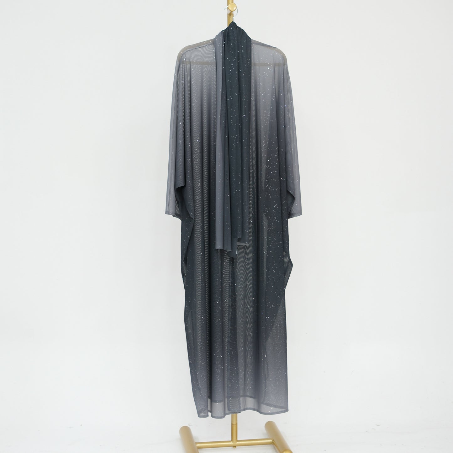 Gradient Everyday Parties Cardigan Robe with Hijab
