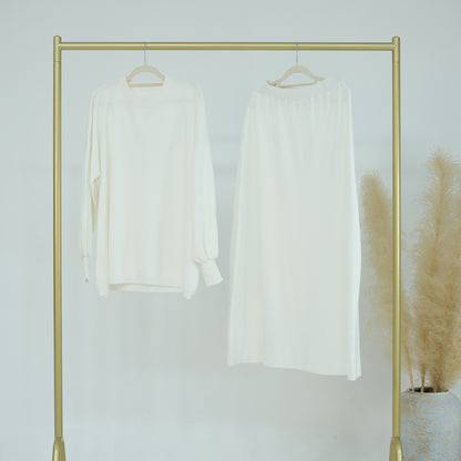 Thick Knit Two-Piece Modest Pants Set