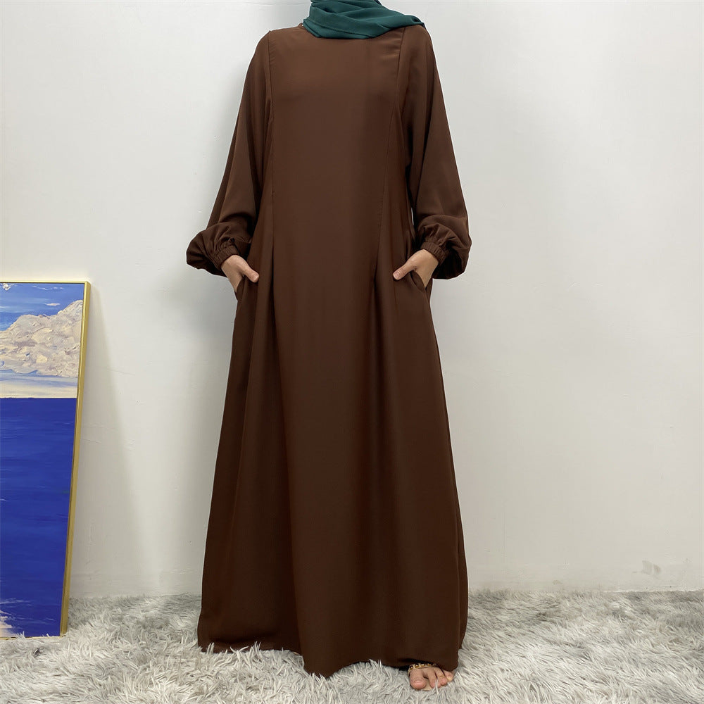 Women's Nursing Long Sleeve Slim Fit Dress