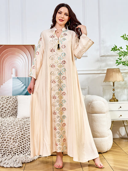Beaded Women's Muslim Dress