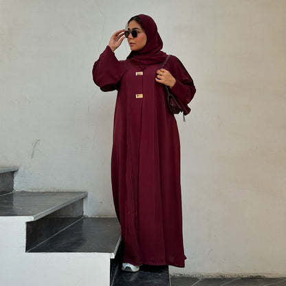 Women's Long-sleeved Long Skirt Cardigan Jacket