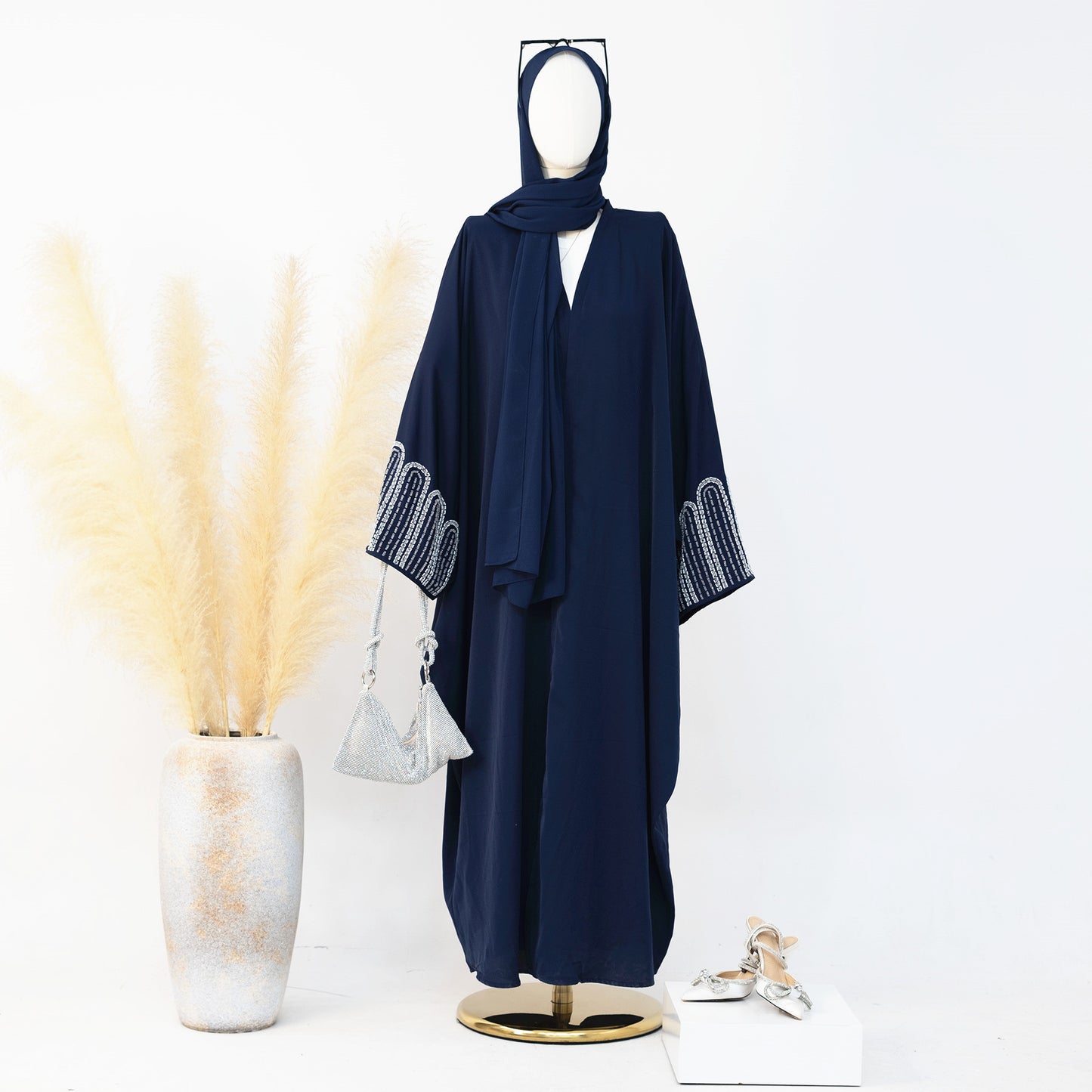 Elegant Beaded Cardigan Robe