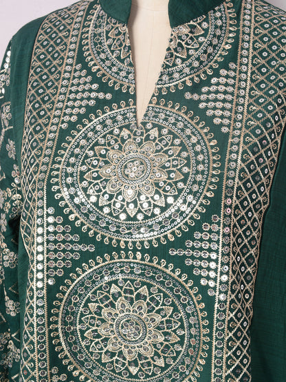 Women's V-neck Ethnic Dress