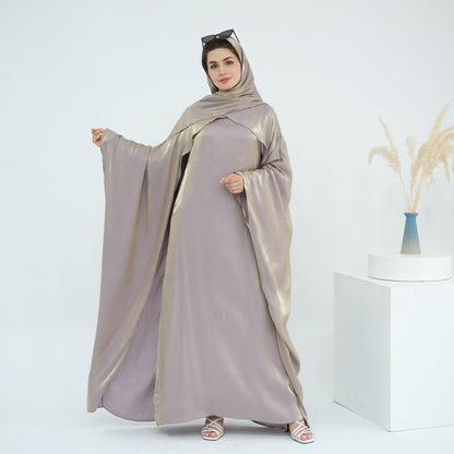 Dubai Women's Solid Color Beaded Elegant Abaya