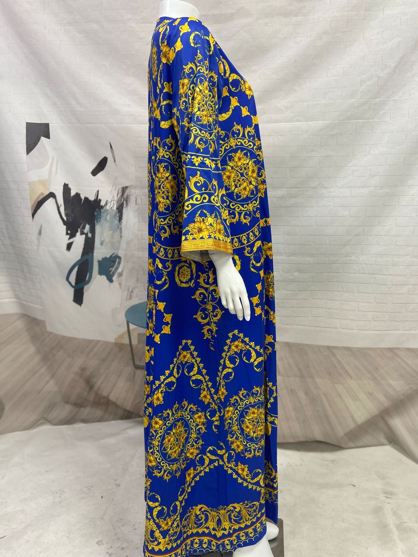 Women's Printed Gown Dress