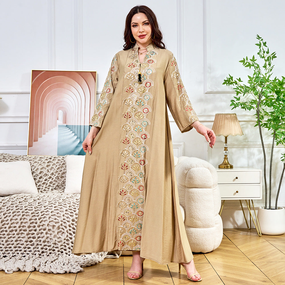 Beaded Women's Muslim Dress