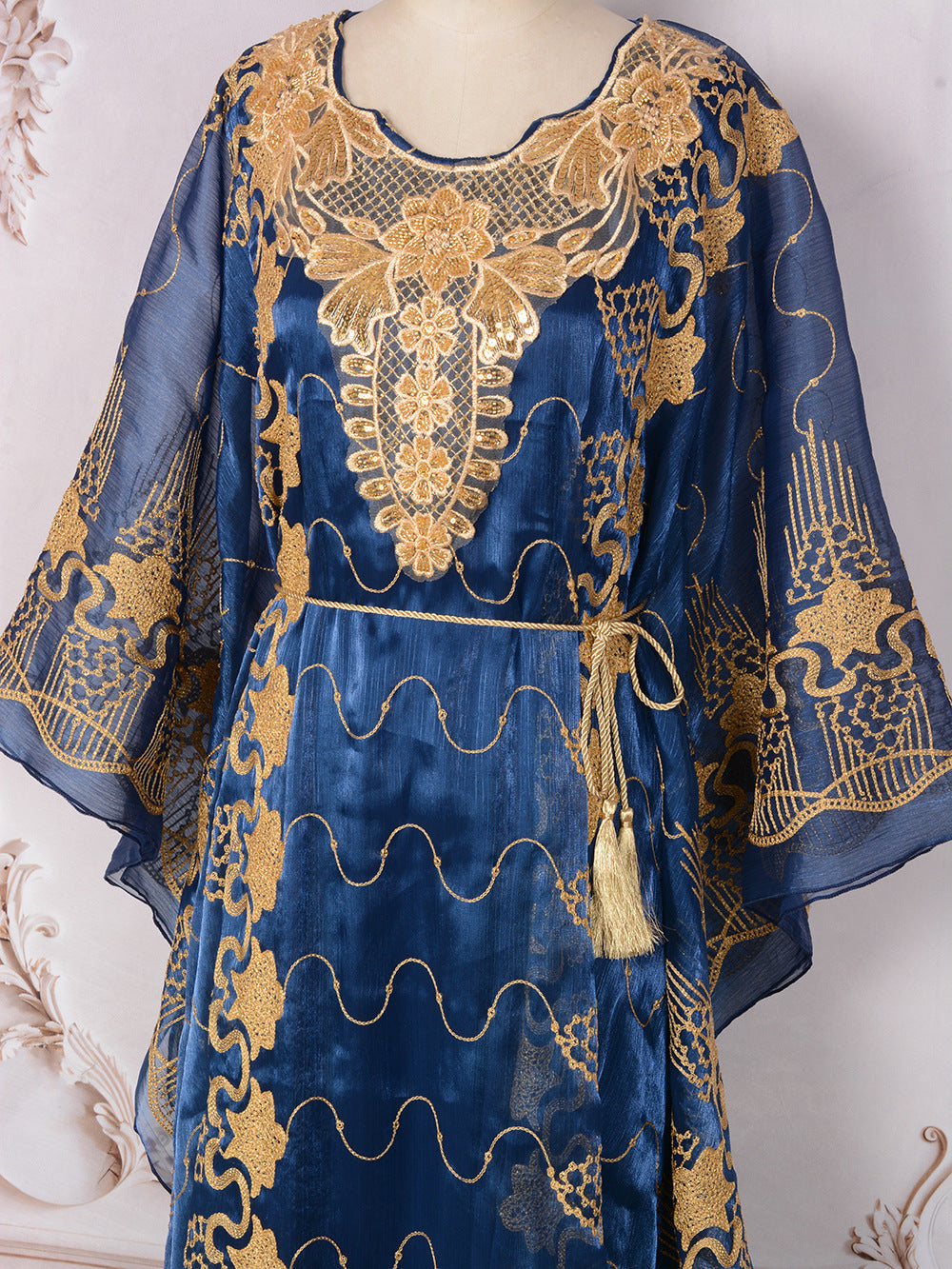 Women's Embroidered Sequin Two-piece Dress