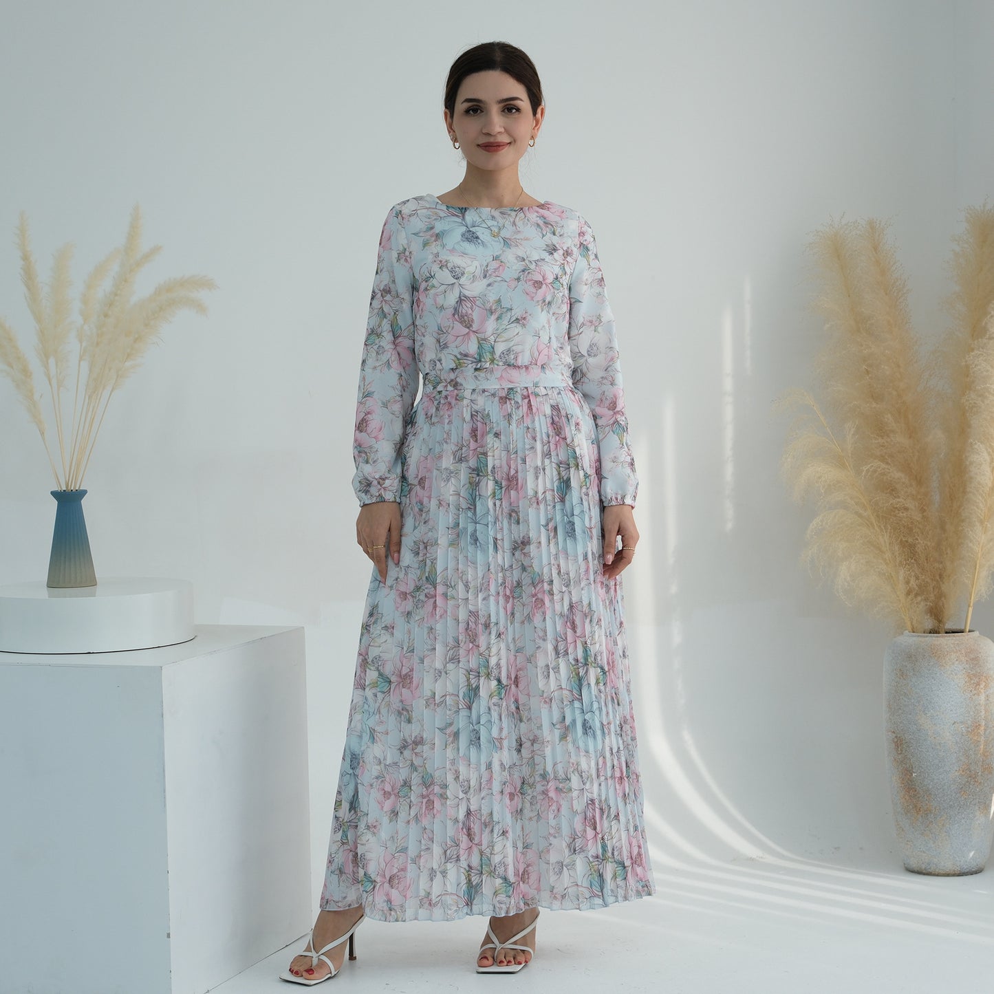 Women's Printed Muslim Summer Dress
