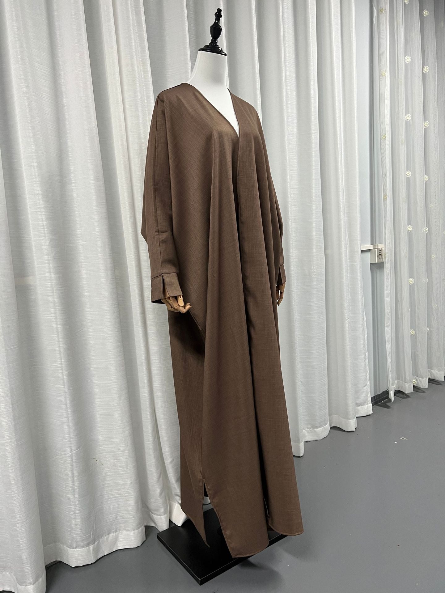Women's Solid Color Cardigan Robe
