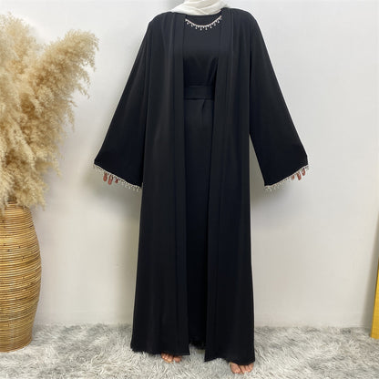 Women's Sleeveless Inner Dress + Robe Two Piece Sets