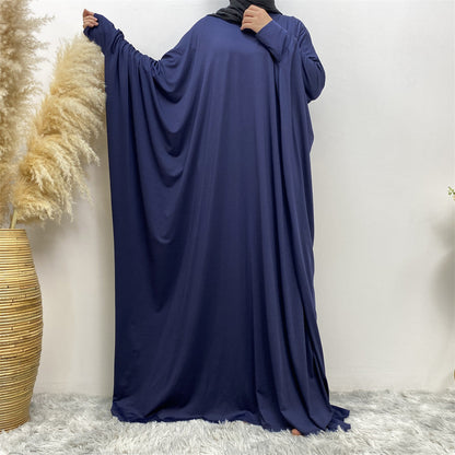 Bat Long Sleeve Casual Long Abaya Dress