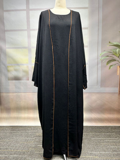 Women's Elegant Cardigan Belt Robe Dress