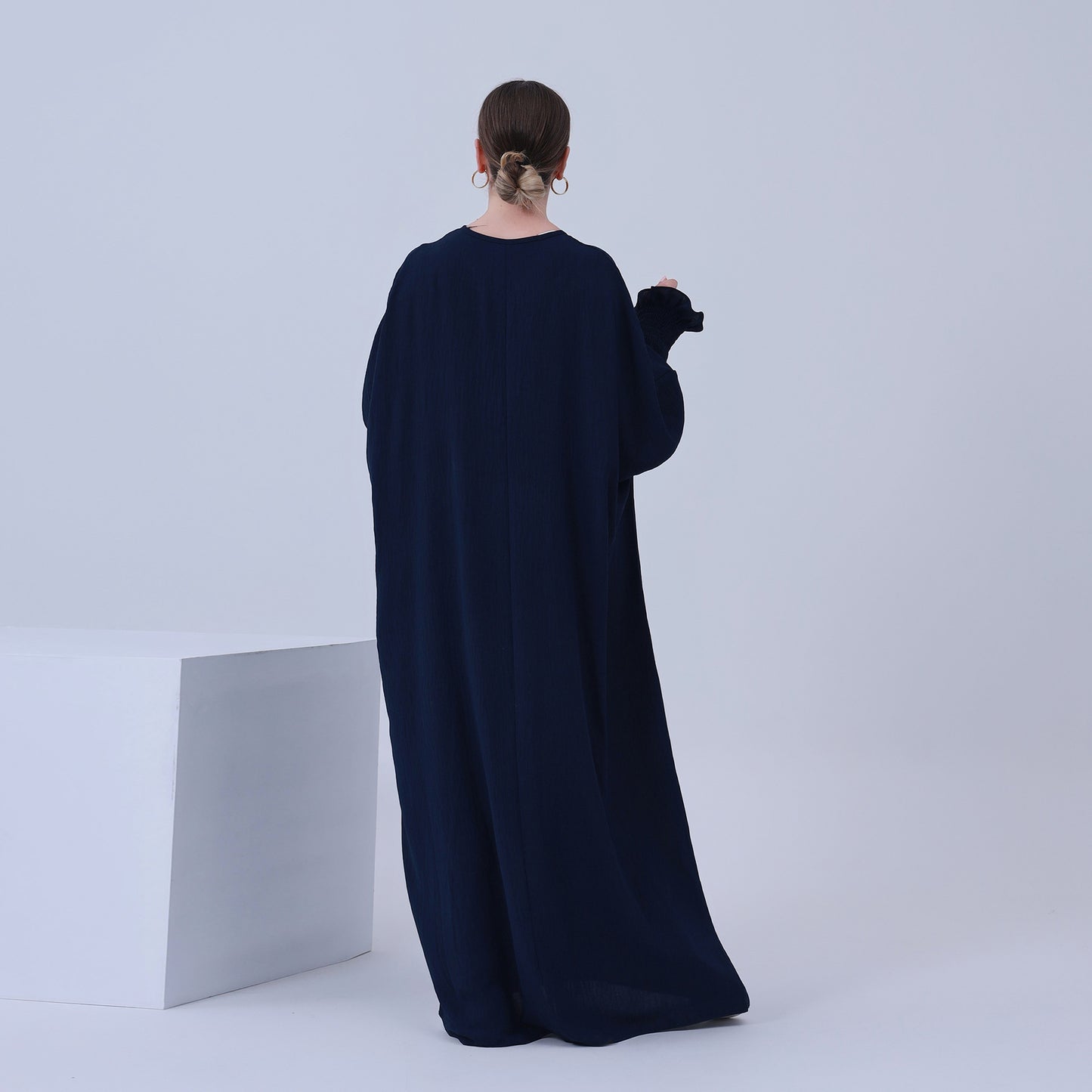 Plain Long Sleeve Bat Prayer Dress
