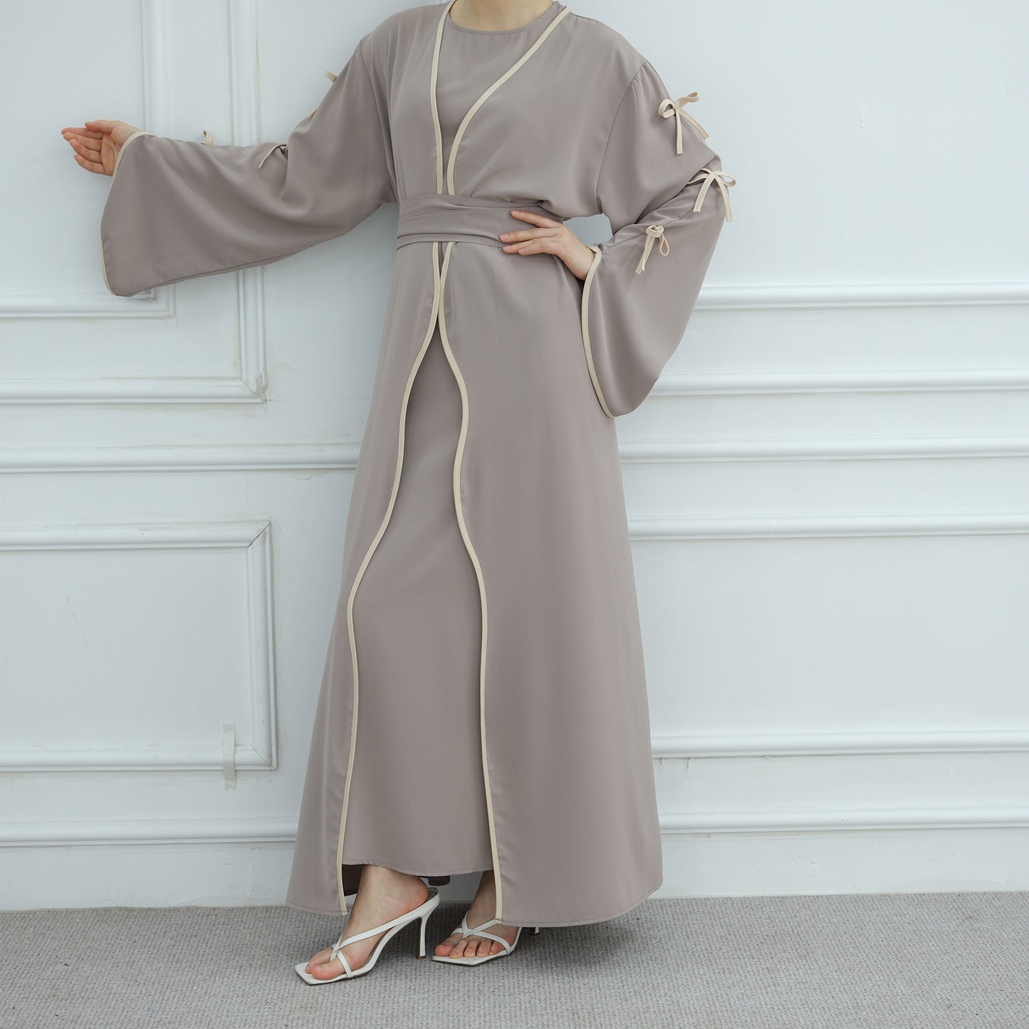 Butterfly Knot Robe with Inner Dress