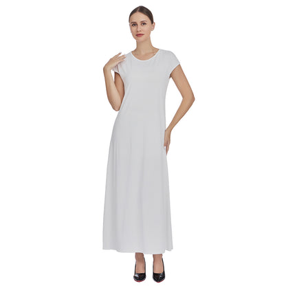 Chiffon Cape and Knitted Inner Long Dress Two-Piece Set