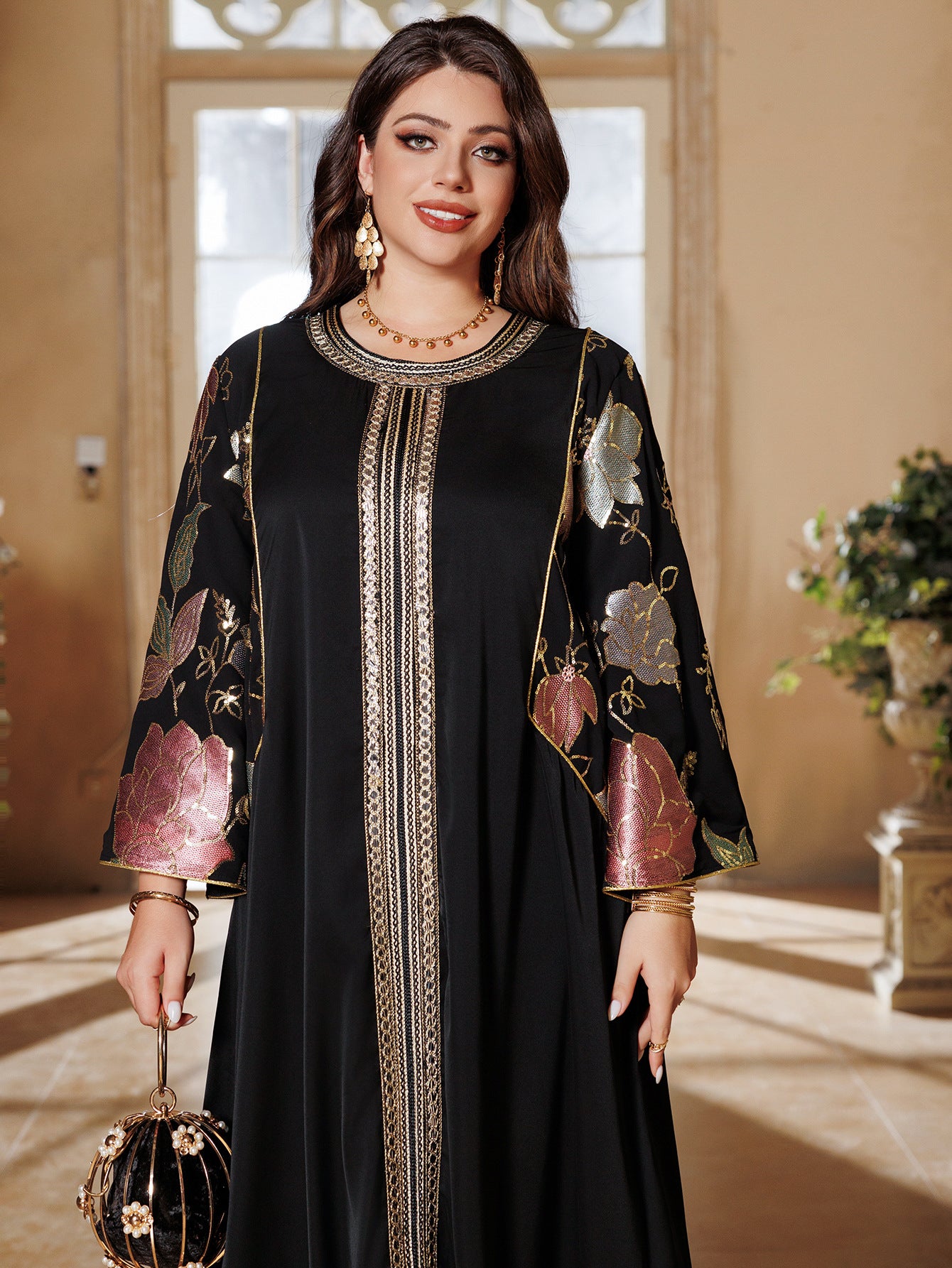 Elegant Long Sleeve Formal Dress