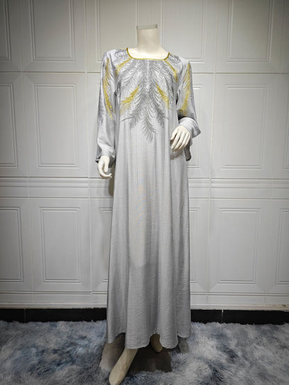 Women's Embroidered Hot Diamond Dress