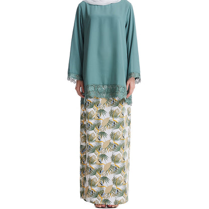 Women's Midi Tops and Skirts Two-piece Suit