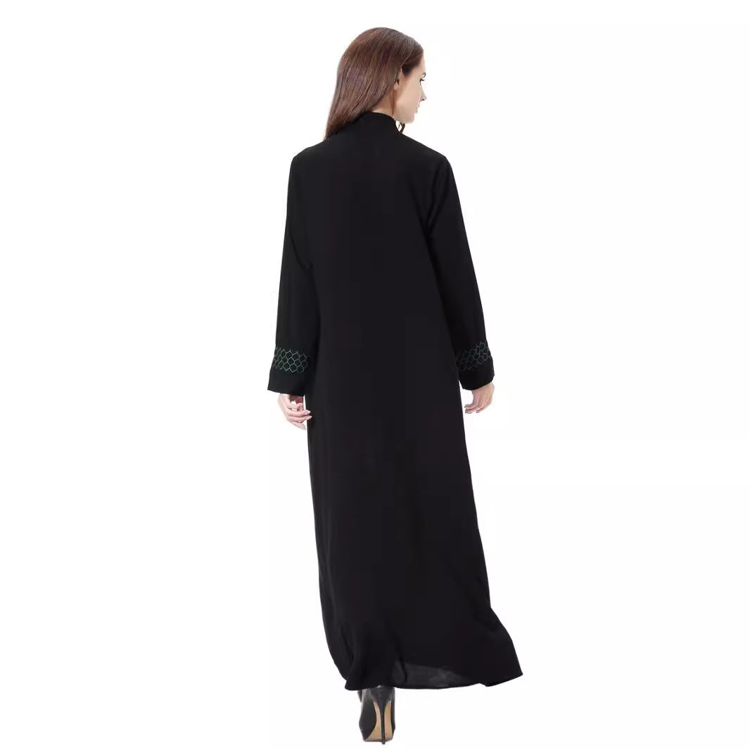 Women's Solid Color Long-sleeved Dress