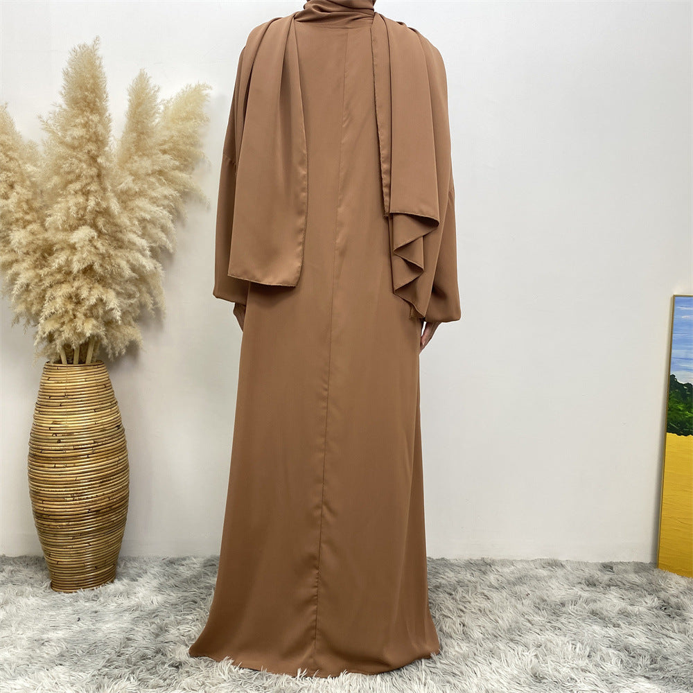 Women's Solid Color Dress with Pockets