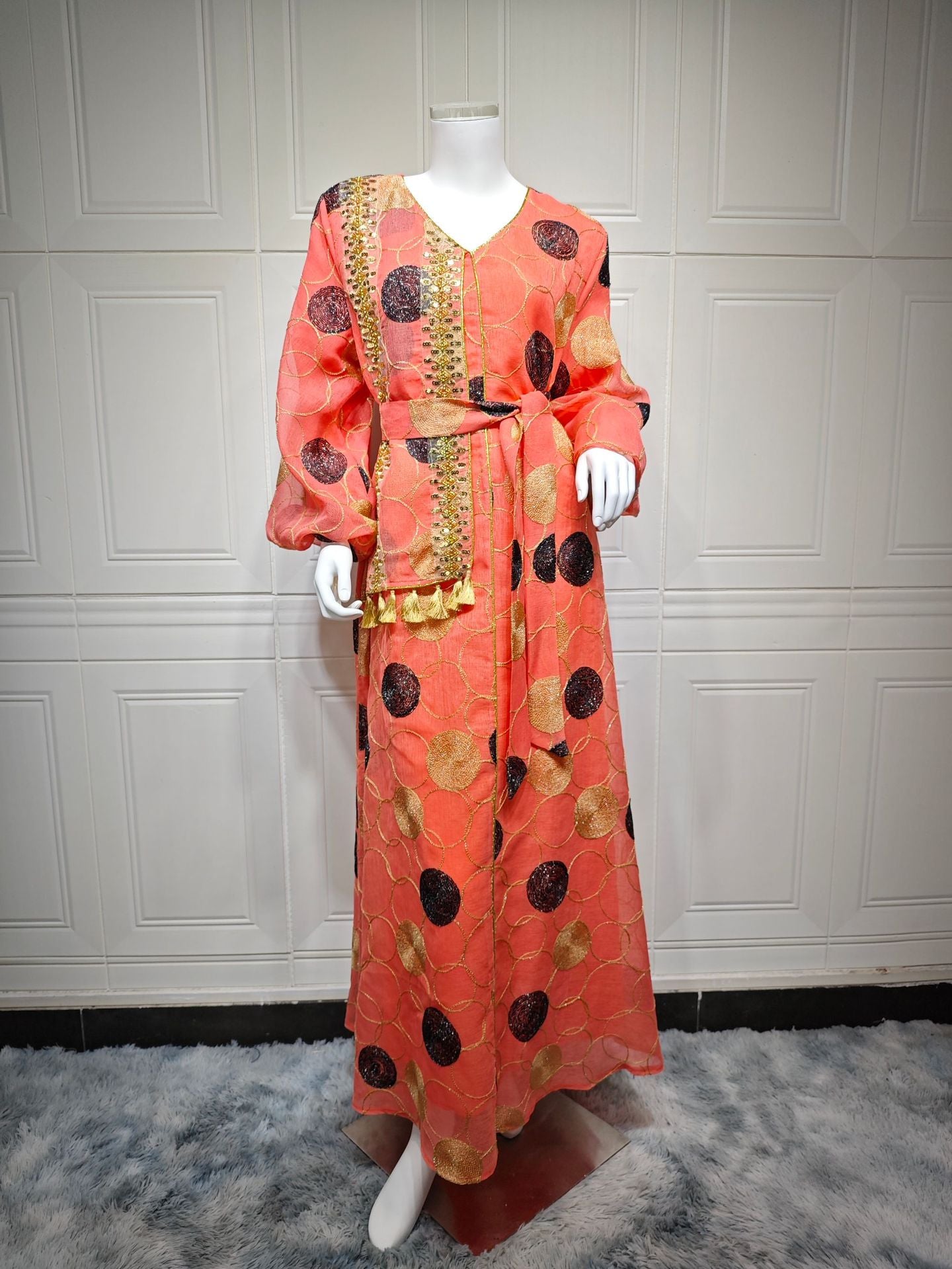 Women's Stylish Swing Kaftan Maxi Dress