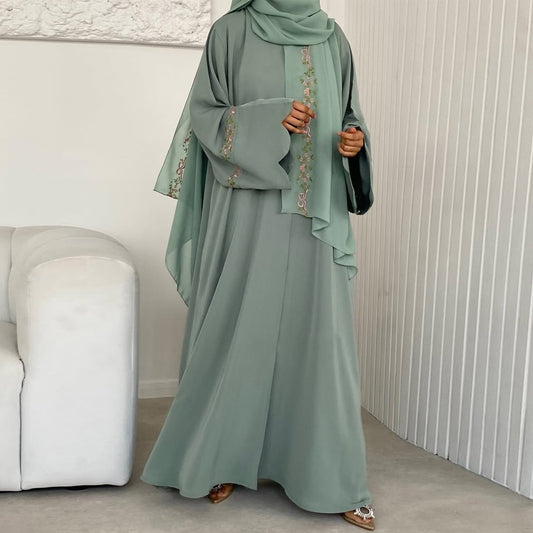 Women's Floral Embroidered Abaya