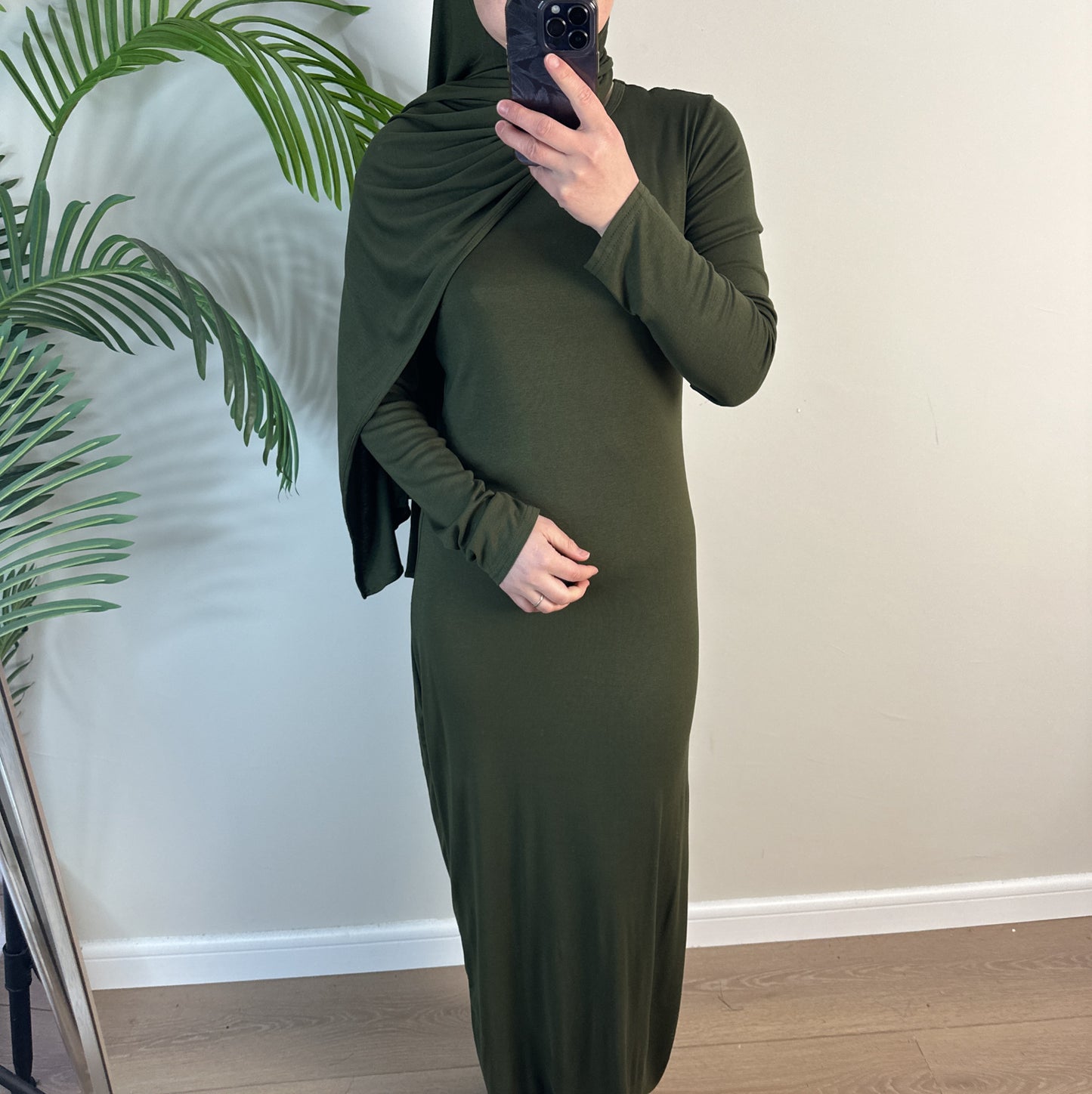 Women's Solid Modal Cotton Dress
