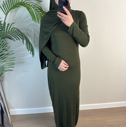 Women's Solid Modal Cotton Dress