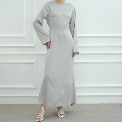 Dubai Women's Elegant Solid Color Abaya