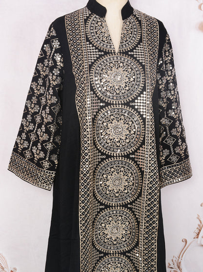 Women's V-neck Ethnic Dress